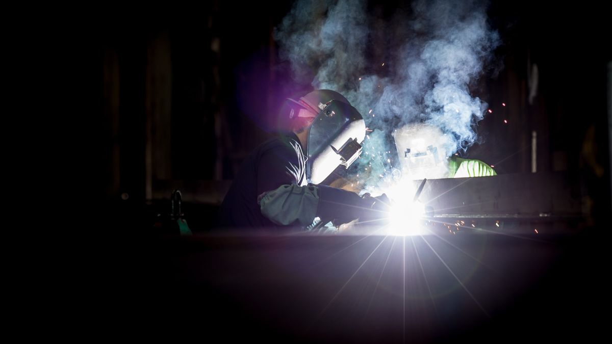 Two welders at work