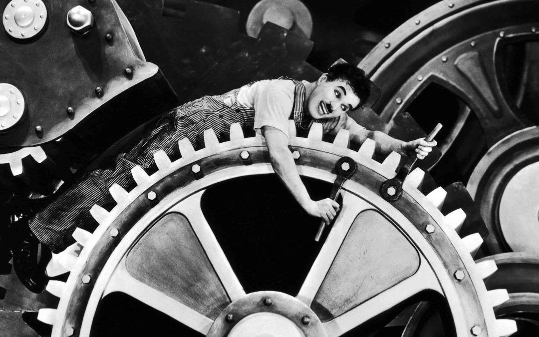 Les Temps modernes, Charlie Chaplin, 1936.